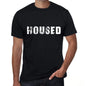 Housed Mens Vintage T Shirt Black Birthday Gift 00554 - Black / Xs - Casual