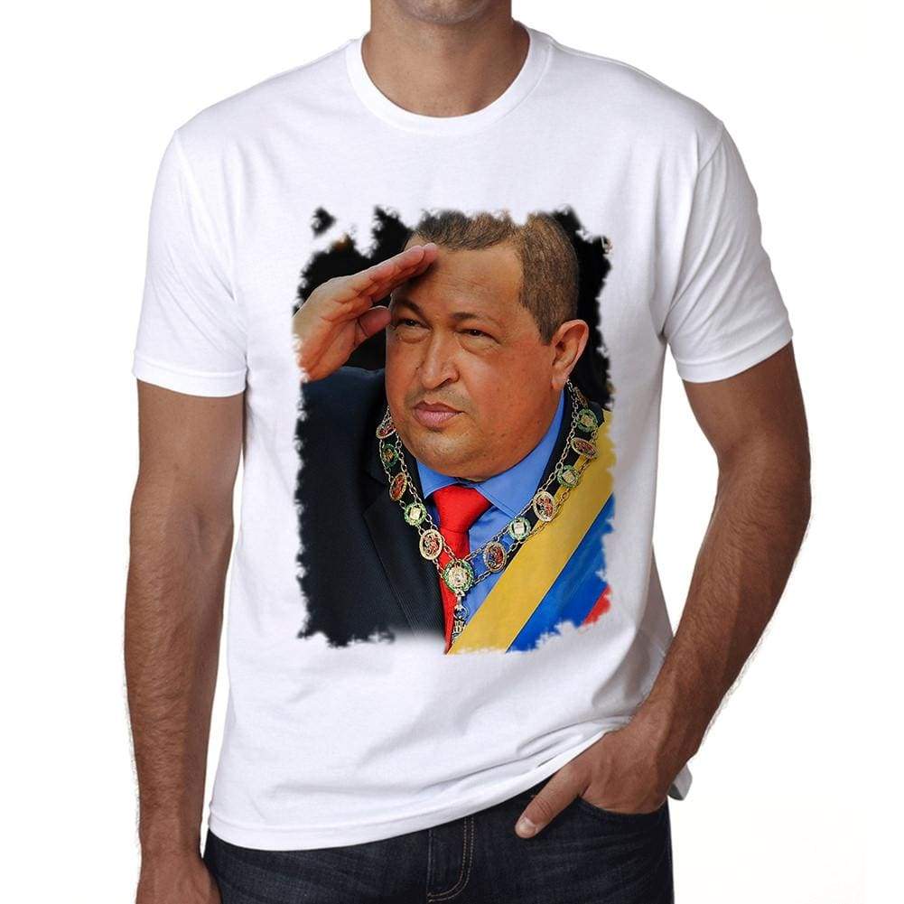 Hugo Chavez Mens T Shirt White Birthday Gift 00515 - White / Xs - Casual