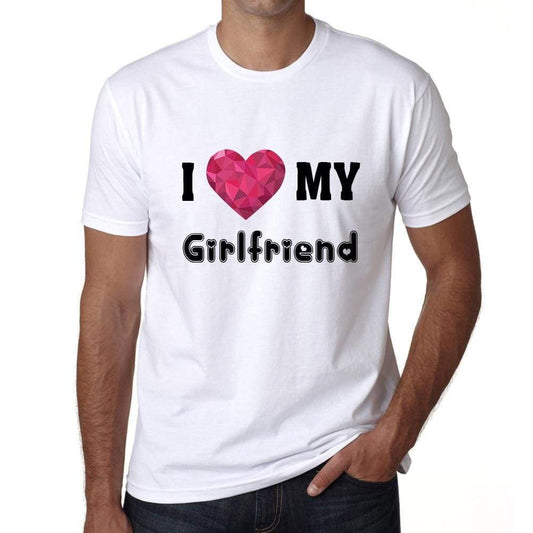 I Love My Girlfriend Mens Short Sleeve Round Neck T-Shirt - Shirts