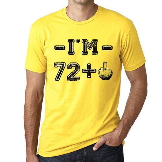 Im 63 Plus Mens T-Shirt Yellow Birthday Gift 00447 - Yellow / Xs - Casual