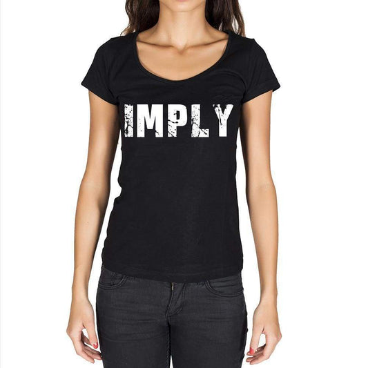 Imply Womens Short Sleeve Round Neck T-Shirt - Casual