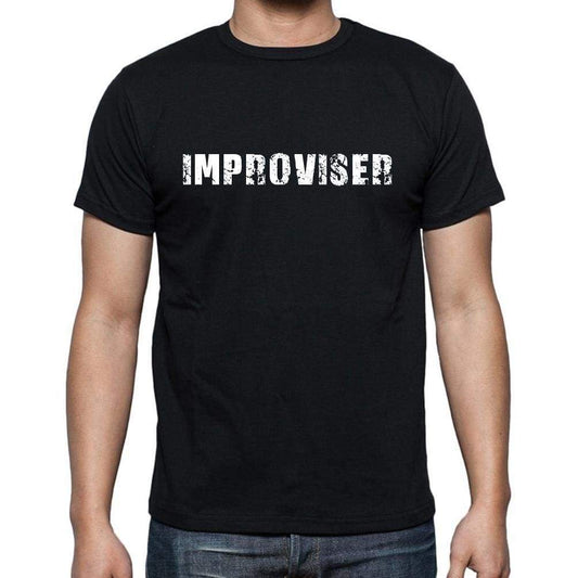 Improviser French Dictionary Mens Short Sleeve Round Neck T-Shirt 00009 - Casual