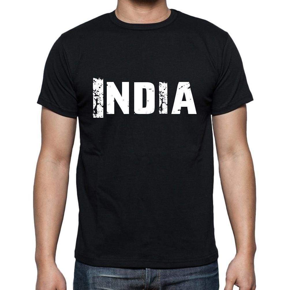 India Mens Short Sleeve Round Neck T-Shirt - Casual