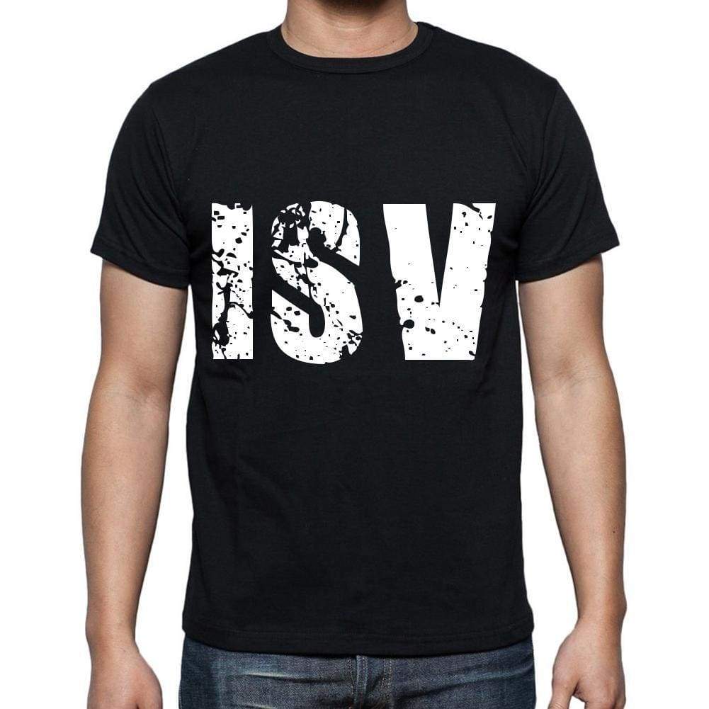 Isv Men T Shirts Short Sleeve T Shirts Men Tee Shirts For Men Cotton Black 3 Letters - Casual