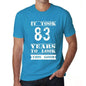 It Took 83 Years To Look This Good Mens T-Shirt Blue Birthday Gift 00480 - Blue / Xs - Casual