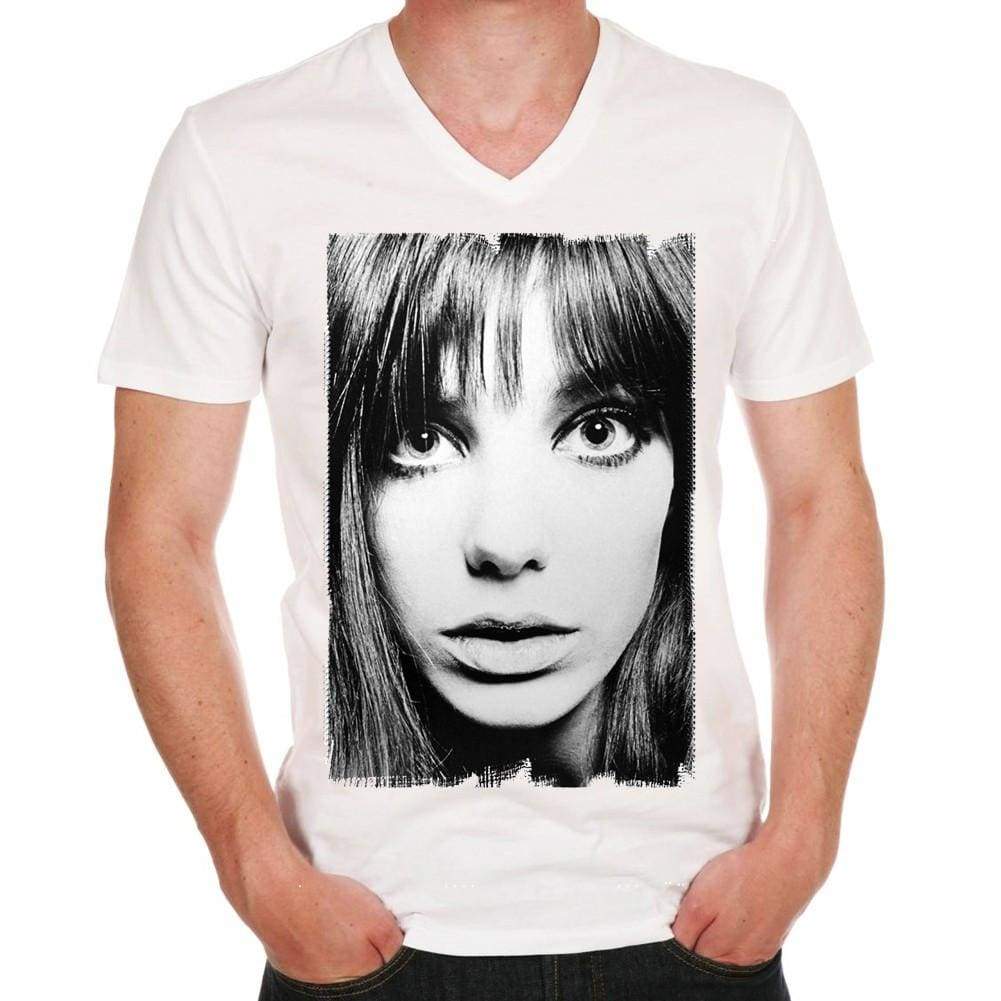 Jane Birkin Face H V Tshirt Mens Tee White 100% Cotton 00196