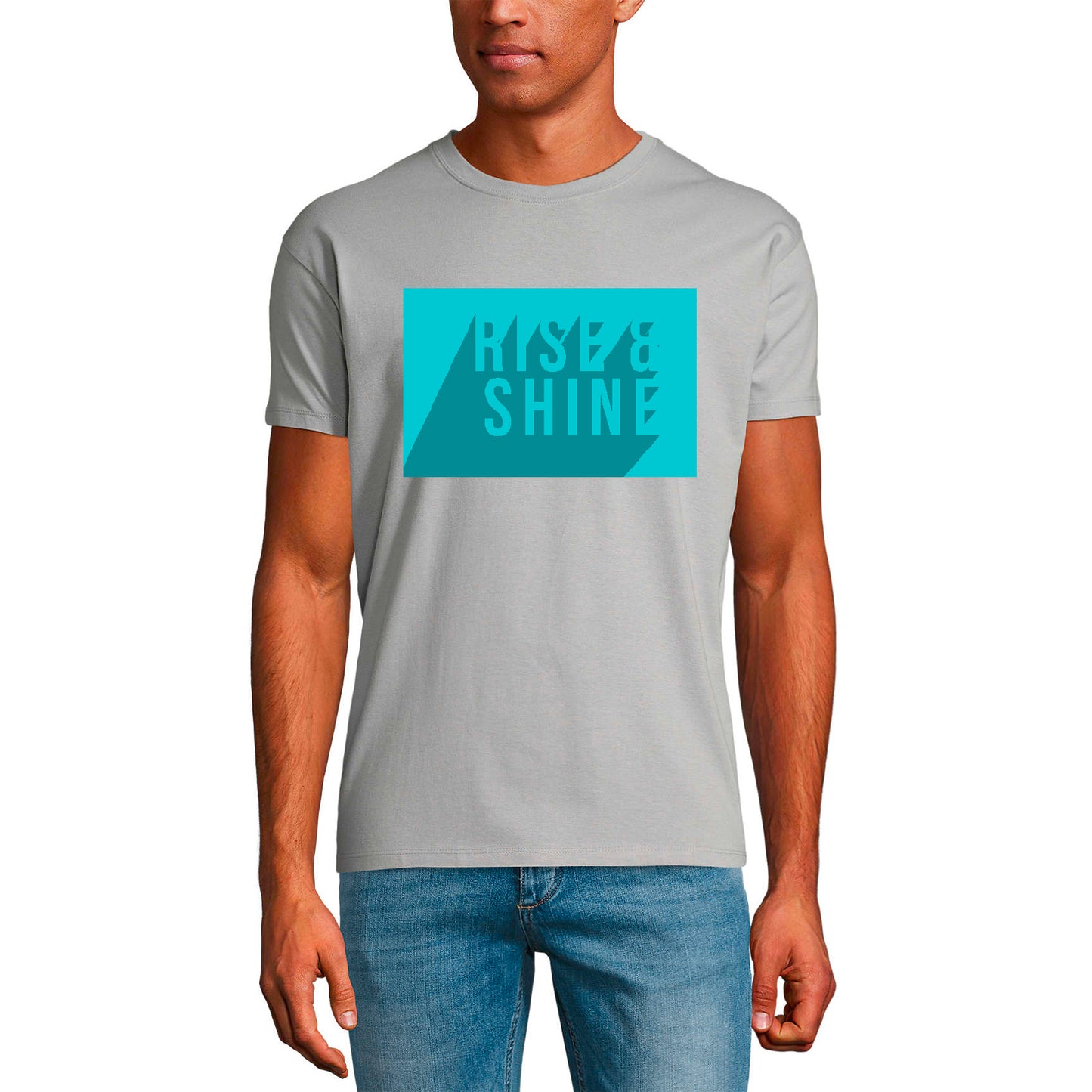 ULTRABASIC Herren T-Shirt Rise and Shine – Soul Bible Religiöses Shirt