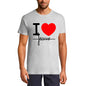 ULTRABASIC Herren-T-Shirt „I Love Jesus – Herz-religiöses Shirt“.