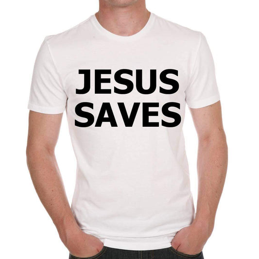 Jesus Saves Mens T-Shirt One In The City