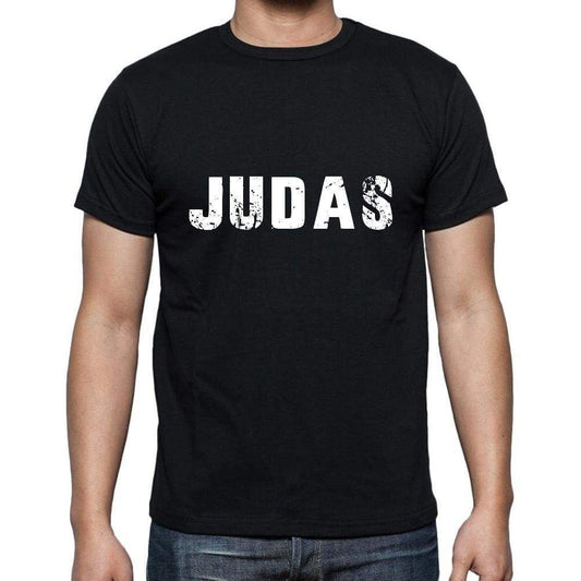 Judas Mens Short Sleeve Round Neck T-Shirt 5 Letters Black Word 00006 - Casual