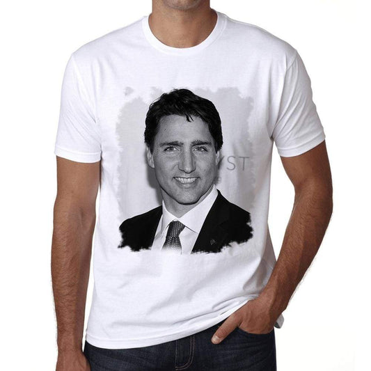 Justin Trudean B Mens T Shirt White Birthday Gift 00515 - White / Xs - Casual