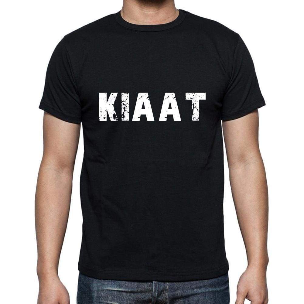 kiaat <span>Men's</span> <span>Short Sleeve</span> <span>Round Neck</span> T-shirt , 5 letters Black , word 00006 - ULTRABASIC