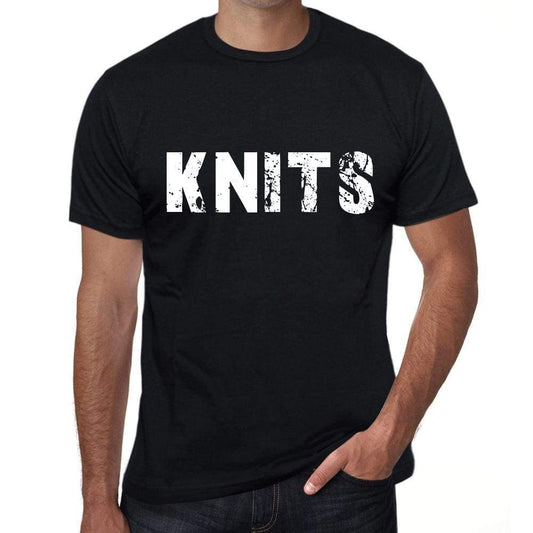 Knits Mens Retro T Shirt Black Birthday Gift 00553 - Black / Xs - Casual