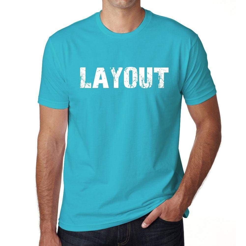 Layout Mens Short Sleeve Round Neck T-Shirt 00020 - Blue / S - Casual