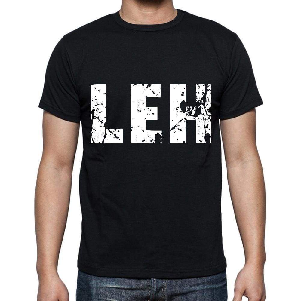 Leh Men T Shirts Short Sleeve T Shirts Men Tee Shirts For Men Cotton Black 3 Letters - Casual