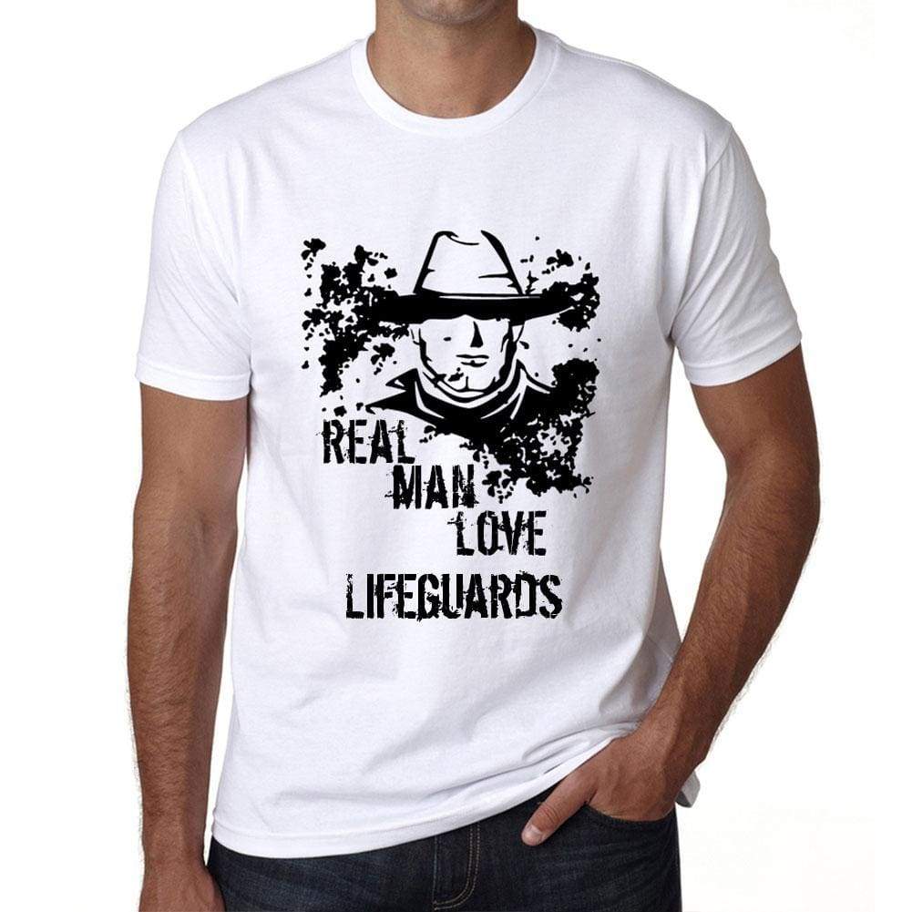 Lifeguards Real Men Love Lifeguards Mens T Shirt White Birthday Gift 00539 - White / Xs - Casual