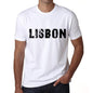 Lisbon Mens T Shirt White Birthday Gift 00552 - White / Xs - Casual