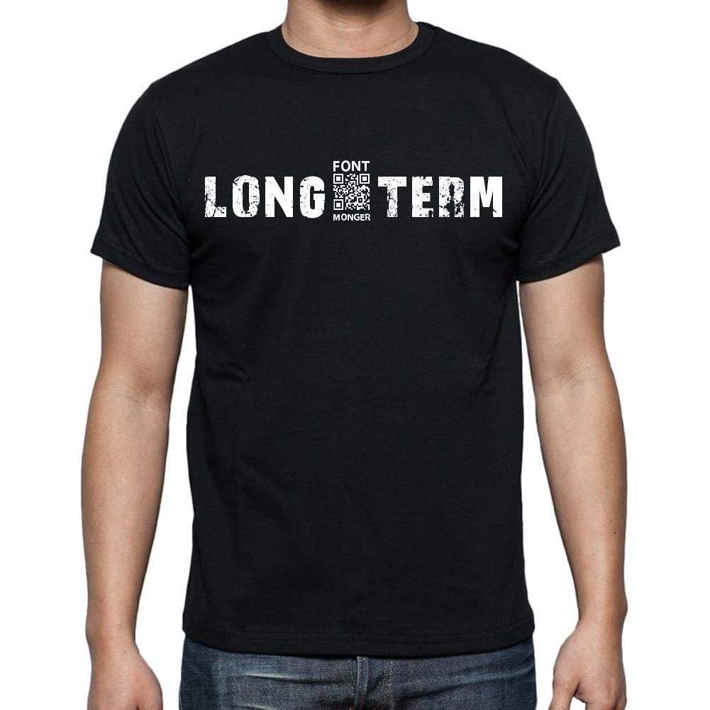 Long-Term Mens Short Sleeve Round Neck T-Shirt Black T-Shirt En