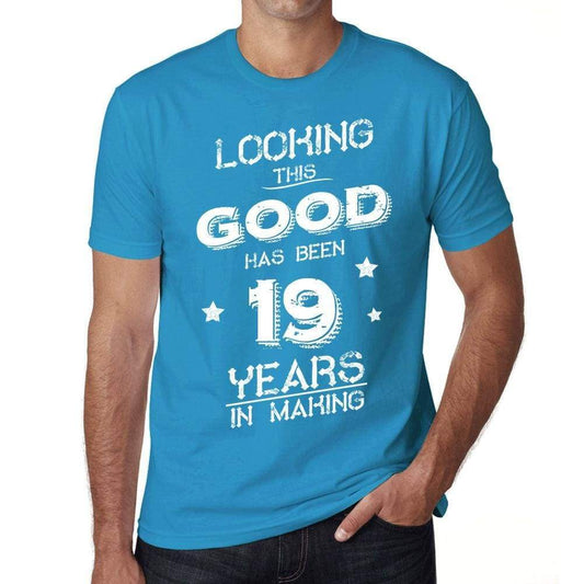 Looking This Good Has Been 19 Years In Making Mens T-Shirt Blue Birthday Gift 00441 - Blue / Xs - Casual