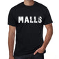 Malls Mens Retro T Shirt Black Birthday Gift 00553 - Black / Xs - Casual