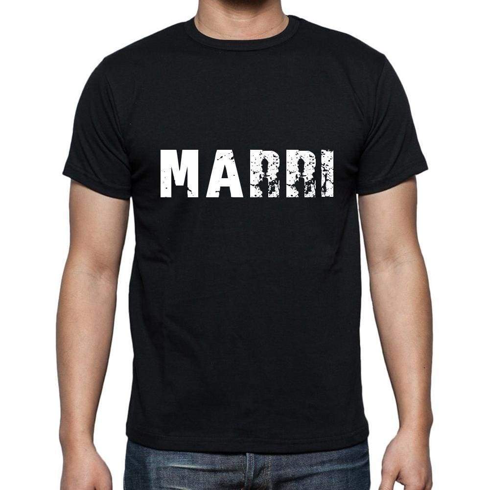 Marri Mens Short Sleeve Round Neck T-Shirt 5 Letters Black Word 00006 - Casual