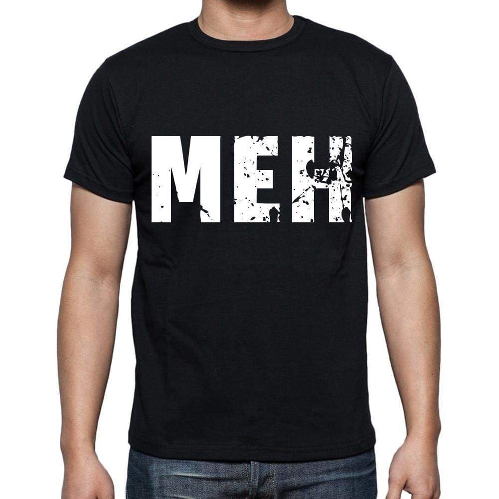 Meh Men T Shirts Short Sleeve T Shirts Men Tee Shirts For Men Cotton Black 3 Letters - Casual