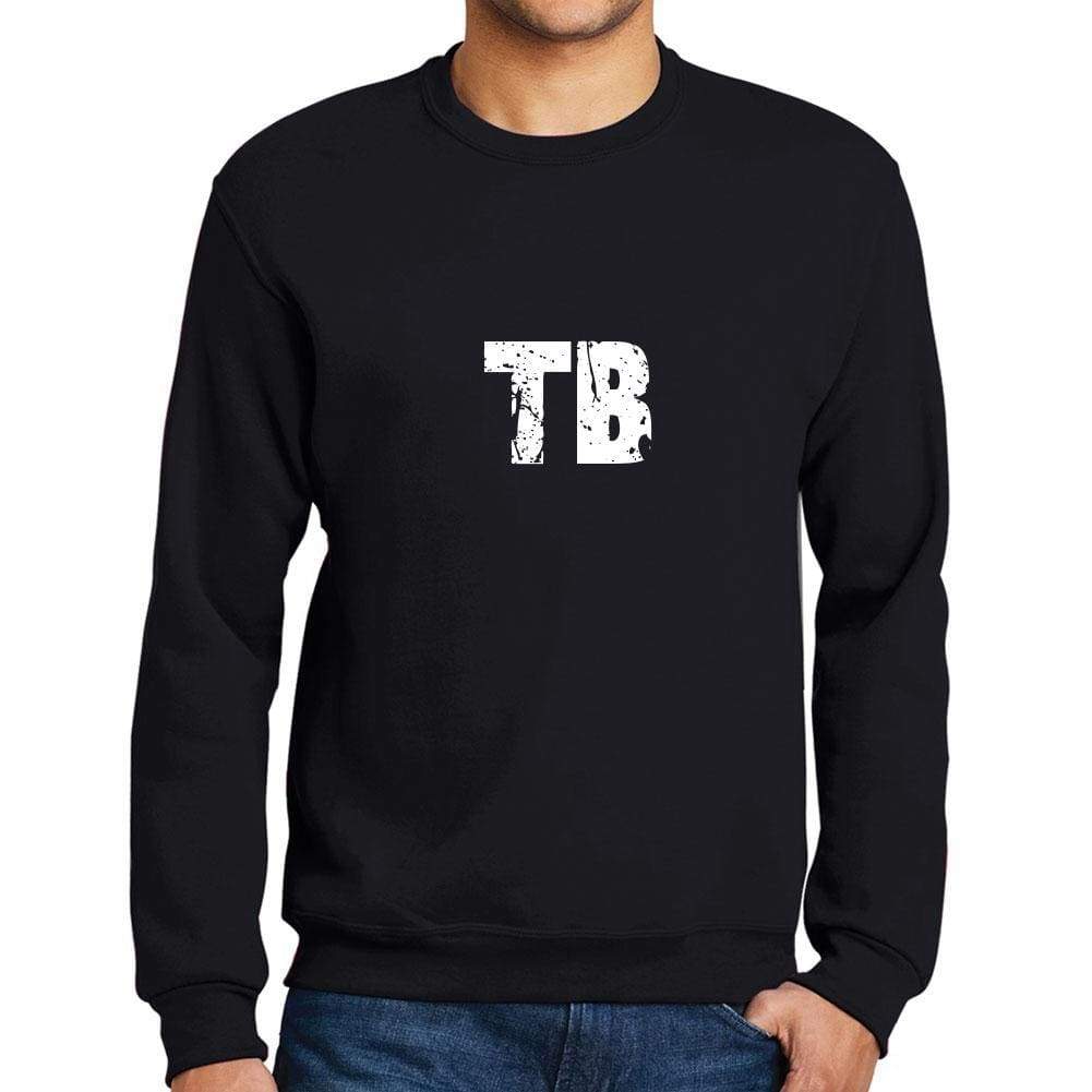 Mens Printed Graphic Sweatshirt Popular Words Tb Deep Black - Deep Black / Small / Cotton - Sweatshirts