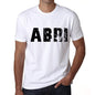 Mens Tee Shirt Vintage T Shirt Abri X-Small White 00560 - White / Xs - Casual