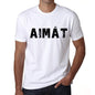 Mens Tee Shirt Vintage T Shirt Aim T X-Small White 00561 - White / Xs - Casual