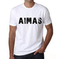 Mens Tee Shirt Vintage T Shirt Aimas X-Small White 00561 - White / Xs - Casual