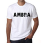 Mens Tee Shirt Vintage T Shirt Ambra X-Small White 00561 - White / Xs - Casual