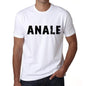 Mens Tee Shirt Vintage T Shirt Anale X-Small White 00561 - White / Xs - Casual