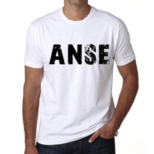 Mens Tee Shirt Vintage T Shirt Anse X-Small White 00560 - White / Xs - Casual