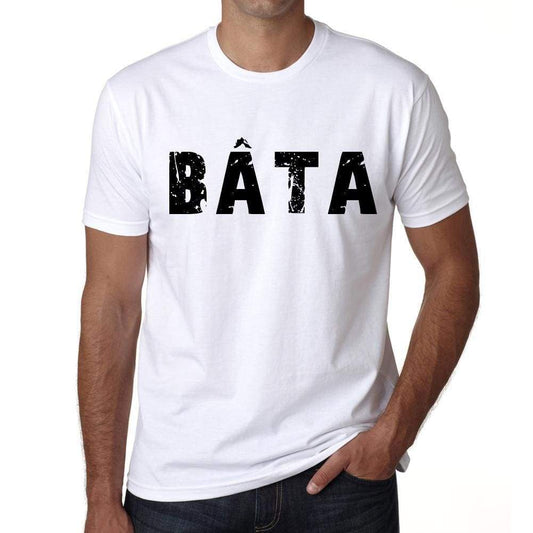 <span>Men's</span> Tee Shirt Vintage T shirt B‚ta X-Small White 00560 - ULTRABASIC