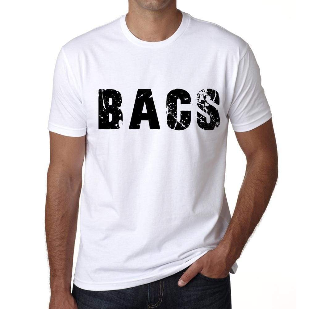 Mens Tee Shirt Vintage T Shirt Bacs X-Small White 00560 - White / Xs - Casual