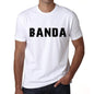 Mens Tee Shirt Vintage T Shirt Banda X-Small White 00561 - White / Xs - Casual