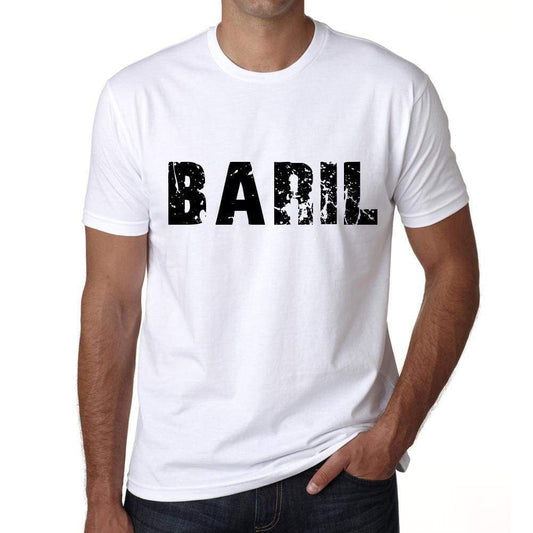 Mens Tee Shirt Vintage T Shirt Baril X-Small White 00561 - White / Xs - Casual