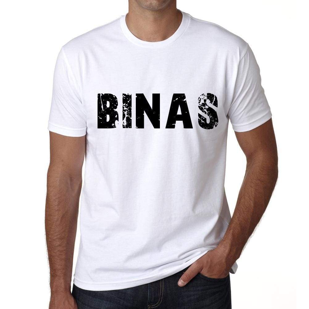 Mens Tee Shirt Vintage T Shirt Binas X-Small White 00561 - White / Xs - Casual