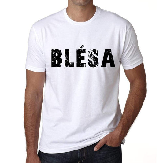 Mens Tee Shirt Vintage T Shirt Blésa X-Small White 00561 - White / Xs - Casual