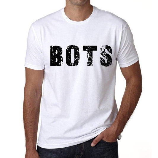 Mens Tee Shirt Vintage T Shirt Bots X-Small White 00560 - White / Xs - Casual