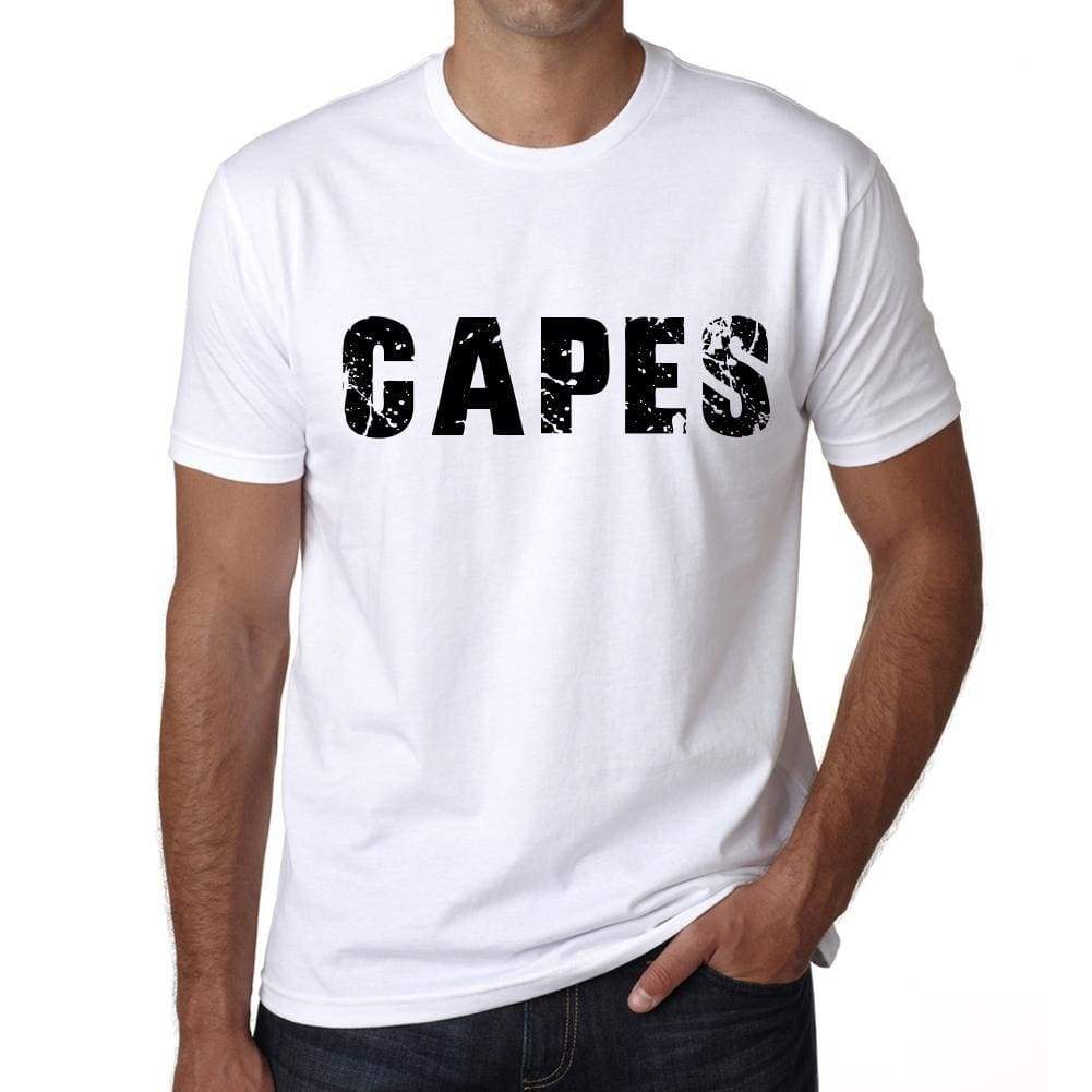 Mens Tee Shirt Vintage T Shirt Capes X-Small White 00561 - White / Xs - Casual