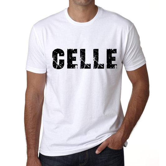 Mens Tee Shirt Vintage T Shirt Celle X-Small White 00561 - White / Xs - Casual