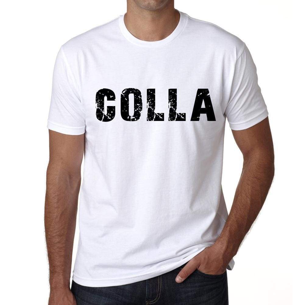 Mens Tee Shirt Vintage T Shirt Colla X-Small White 00561 - White / Xs - Casual