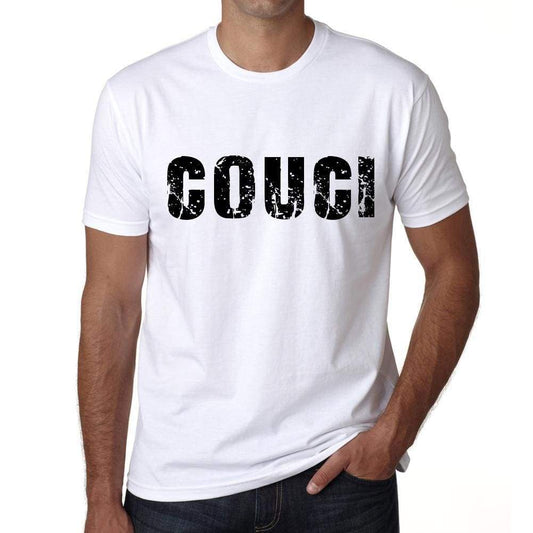 Mens Tee Shirt Vintage T Shirt Couci X-Small White 00561 - White / Xs - Casual