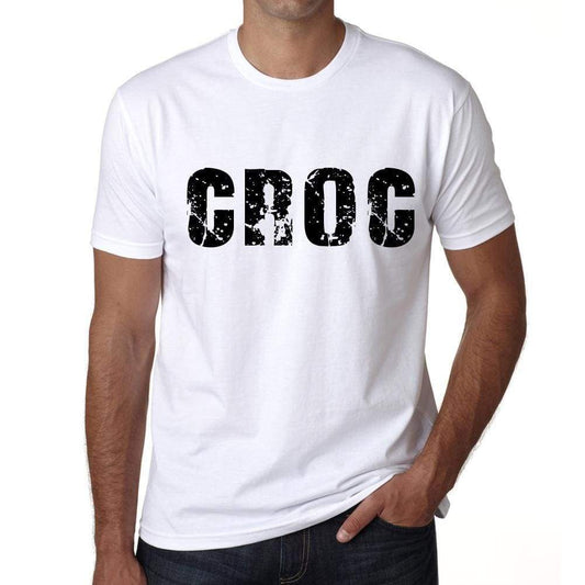 Mens Tee Shirt Vintage T Shirt Croc X-Small White 00560 - White / Xs - Casual