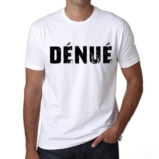 Mens Tee Shirt Vintage T Shirt Dénué X-Small White 00561 - White / Xs - Casual