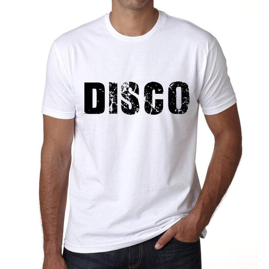 Mens Tee Shirt Vintage T Shirt Disco X-Small White 00561 - White / Xs - Casual