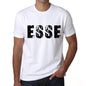 Mens Tee Shirt Vintage T Shirt Esse X-Small White 00560 - White / Xs - Casual