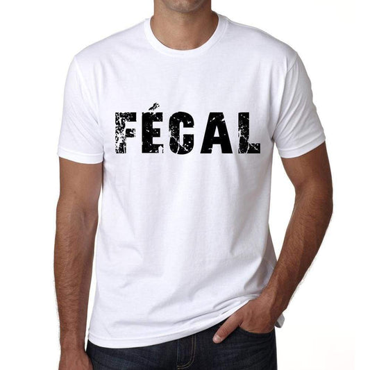 Mens Tee Shirt Vintage T Shirt Fécal X-Small White 00561 - White / Xs - Casual