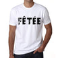 Mens Tee Shirt Vintage T Shirt Fêtée X-Small White 00561 - White / Xs - Casual